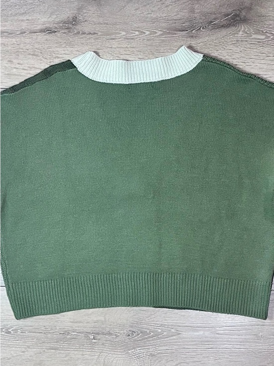 Fashion Nova Cropped Color Block Button Cardigan - Picture 16 of 16